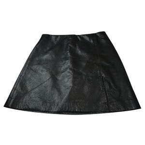Aritzia Sunday Best Tatiana Mini Vegan Leather Skirt Black Size 0